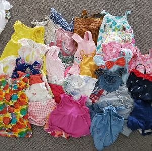 Giant lot of 6-9 baby girl summer